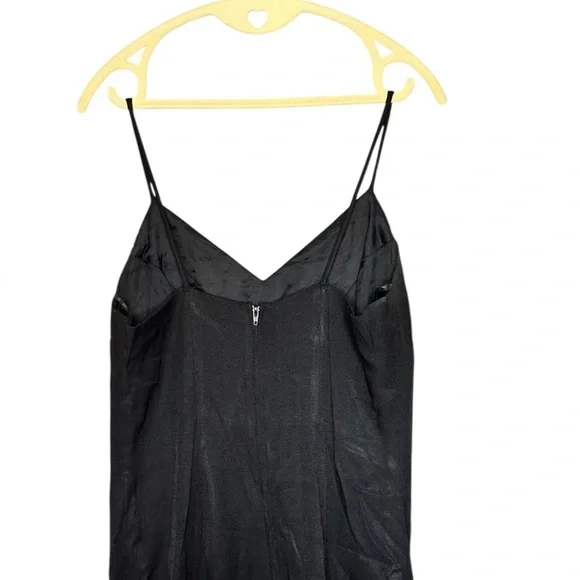 Vintage Jessica McClintock Black Embellished Maxi Slip Dress - Picture 5 of 6
